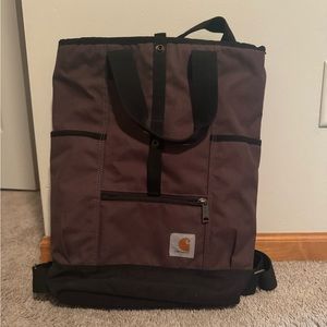 Carhartt Legacy Women's Hybrid Convertible Backpack Tote Bag, Wine